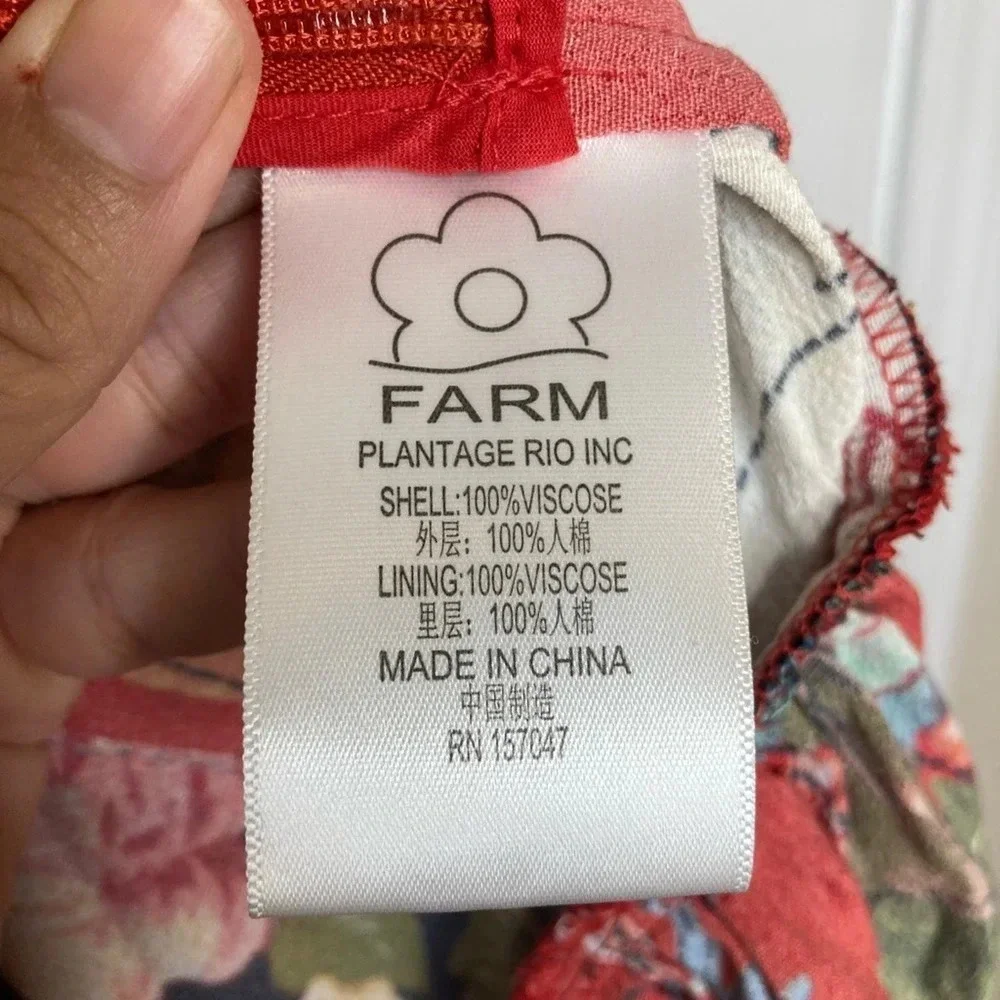 FARM Rio tropical tags fit
